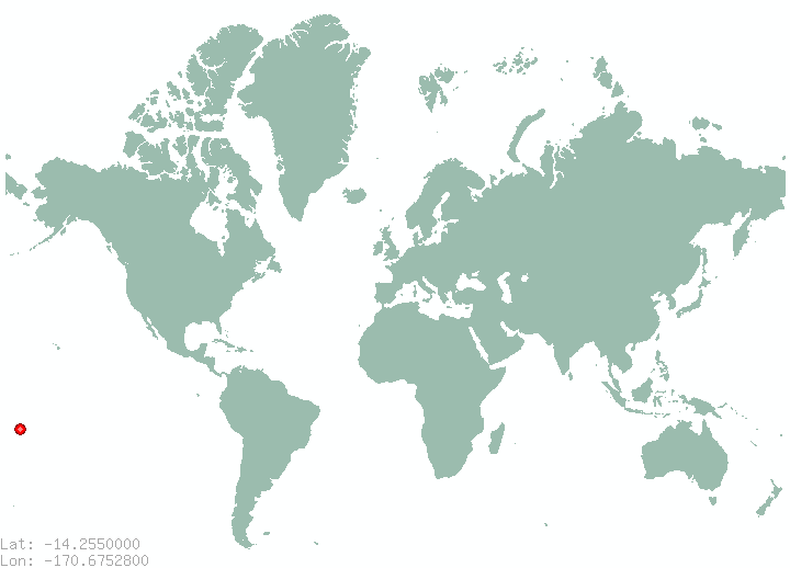 Vatia in world map